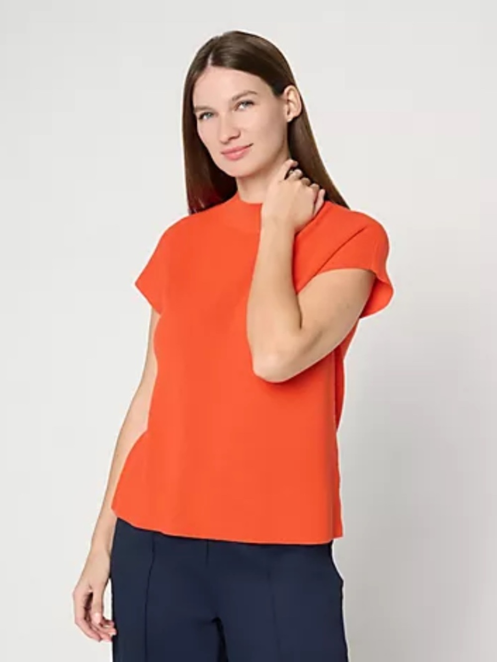 Carla Rockmore Collection Mock Neck Dolman Sweater Dolman Sweater, Sz L a719982